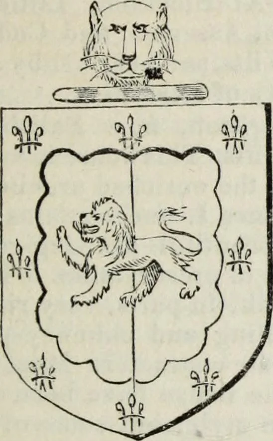 An illustration from A genealogical and heraldic history of the commoners of Great Britain and Ireland enjoying territorial possessions or high official rank, but uninvested with heritable honours, 1836, leaf 279