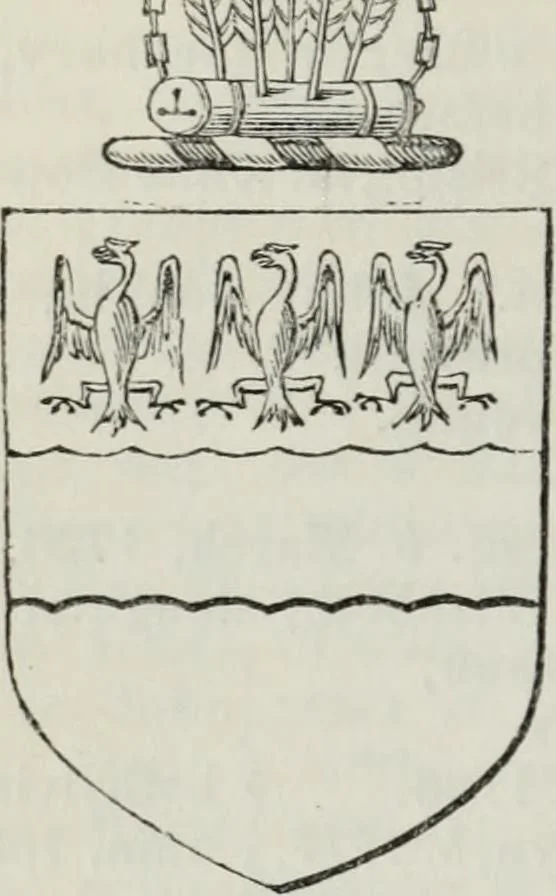 An illustration from A genealogical and heraldic history of the commoners of Great Britain and Ireland enjoying territorial possessions or high official rank, but uninvested with heritable honours, 1836, leaf 318
