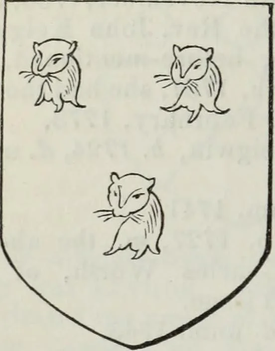 An illustration from A genealogical and heraldic history of the commoners of Great Britain and Ireland enjoying territorial possessions or high official rank, but uninvested with heritable honours, 1836, leaf 324