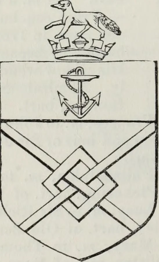 An illustration from A genealogical and heraldic history of the commoners of Great Britain and Ireland enjoying territorial possessions or high official rank, but uninvested with heritable honours, 1836, leaf 326