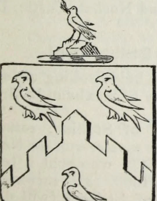 An illustration from A genealogical and heraldic history of the commoners of Great Britain and Ireland enjoying territorial possessions or high official rank, but uninvested with heritable honours, 1836, leaf 335