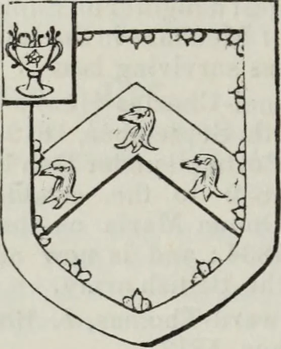 An illustration from A genealogical and heraldic history of the commoners of Great Britain and Ireland enjoying territorial possessions or high official rank, but uninvested with heritable honours, 1836, leaf 340