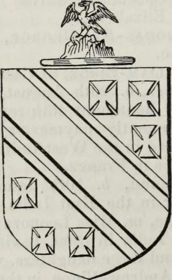 An illustration from A genealogical and heraldic history of the commoners of Great Britain and Ireland enjoying territorial possessions or high official rank, but uninvested with heritable honours, 1836, leaf 376