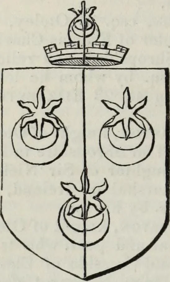 An illustration from A genealogical and heraldic history of the commoners of Great Britain and Ireland enjoying territorial possessions or high official rank, but uninvested with heritable honours, 1836, leaf 386