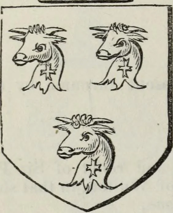 An illustration from A genealogical and heraldic history of the commoners of Great Britain and Ireland enjoying territorial possessions or high official rank, but uninvested with heritable honours, 1836, leaf 388