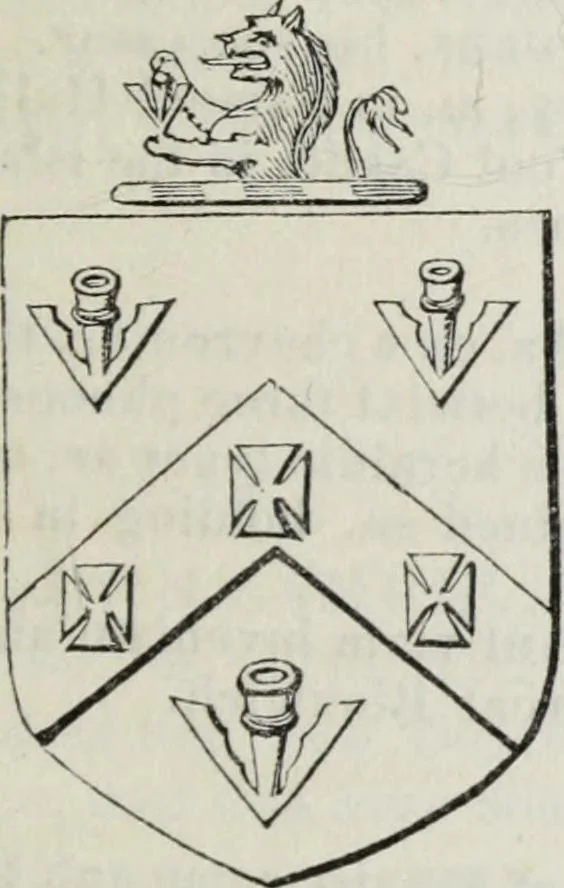 An illustration from A genealogical and heraldic history of the commoners of Great Britain and Ireland enjoying territorial possessions or high official rank, but uninvested with heritable honours, 1836, leaf 397