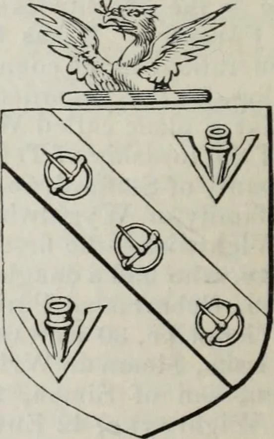An illustration from A genealogical and heraldic history of the commoners of Great Britain and Ireland enjoying territorial possessions or high official rank, but uninvested with heritable honours, 1836, leaf 398
