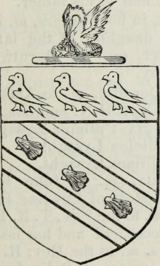 An illustration from A genealogical and heraldic history of the commoners of Great Britain and Ireland enjoying territorial possessions or high official rank, but uninvested with heritable honours, 1836, leaf 403