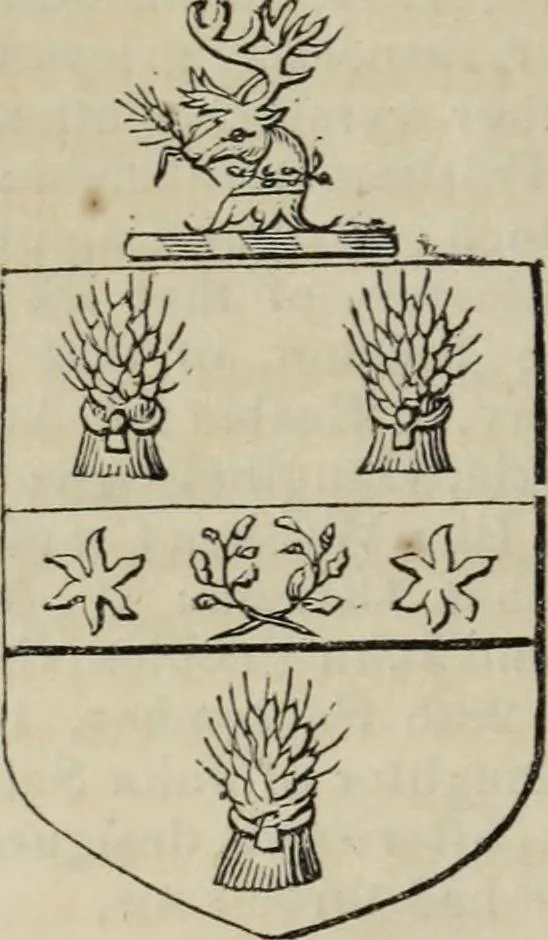 An illustration from A genealogical and heraldic history of the commoners of Great Britain and Ireland enjoying territorial possessions or high official rank, but uninvested with heritable honours, 1836, leaf 42