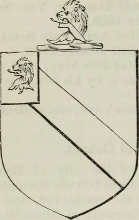 An illustration from A genealogical and heraldic history of the commoners of Great Britain and Ireland enjoying territorial possessions or high official rank, but uninvested with heritable honours, 1836, leaf 424