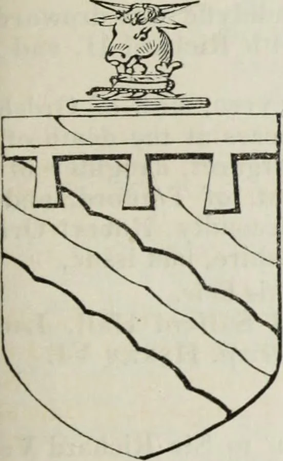 An illustration from A genealogical and heraldic history of the commoners of Great Britain and Ireland enjoying territorial possessions or high official rank, but uninvested with heritable honours, 1836, leaf 425