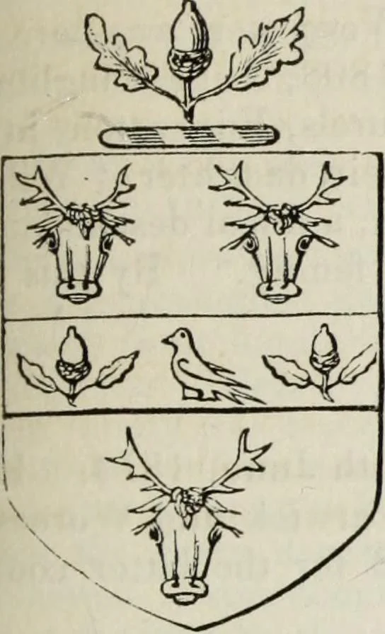 An illustration from A genealogical and heraldic history of the commoners of Great Britain and Ireland enjoying territorial possessions or high official rank, but uninvested with heritable honours, 1836, leaf 431