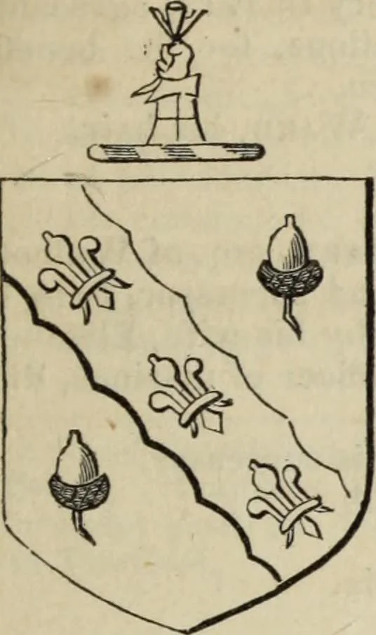 An illustration from A genealogical and heraldic history of the commoners of Great Britain and Ireland enjoying territorial possessions or high official rank, but uninvested with heritable honours, 1836, leaf 45
