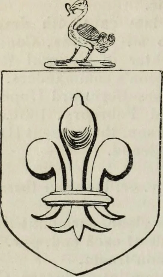 An illustration from A genealogical and heraldic history of the commoners of Great Britain and Ireland enjoying territorial possessions or high official rank, but uninvested with heritable honours, 1836, leaf 486