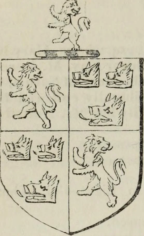 An illustration from A genealogical and heraldic history of the commoners of Great Britain and Ireland enjoying territorial possessions or high official rank, but uninvested with heritable honours, 1836, leaf 514