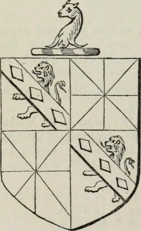 An illustration from A genealogical and heraldic history of the commoners of Great Britain and Ireland enjoying territorial possessions or high official rank, but uninvested with heritable honours, 1836, leaf 532