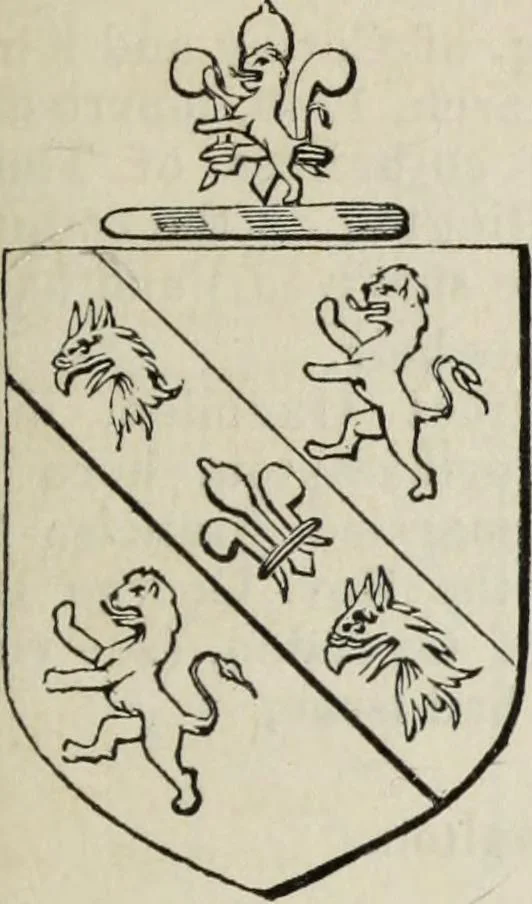 An illustration from A genealogical and heraldic history of the commoners of Great Britain and Ireland enjoying territorial possessions or high official rank, but uninvested with heritable honours, 1836, leaf 537