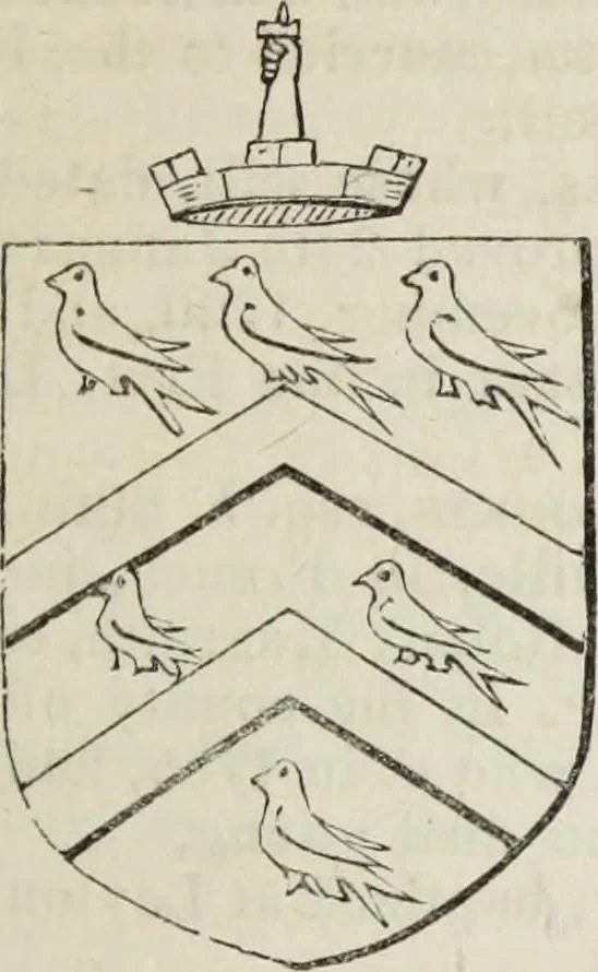 An illustration from A genealogical and heraldic history of the commoners of Great Britain and Ireland enjoying territorial possessions or high official rank, but uninvested with heritable honours, 1836, leaf 545