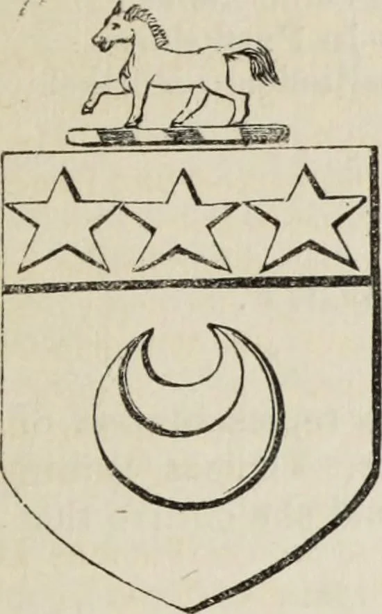 An illustration from A genealogical and heraldic history of the commoners of Great Britain and Ireland enjoying territorial possessions or high official rank, but uninvested with heritable honours, 1836, leaf 551