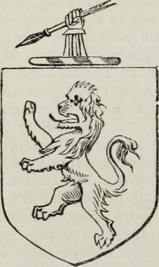 An illustration from A genealogical and heraldic history of the commoners of Great Britain and Ireland enjoying territorial possessions or high official rank, but uninvested with heritable honours, 1836, leaf 556