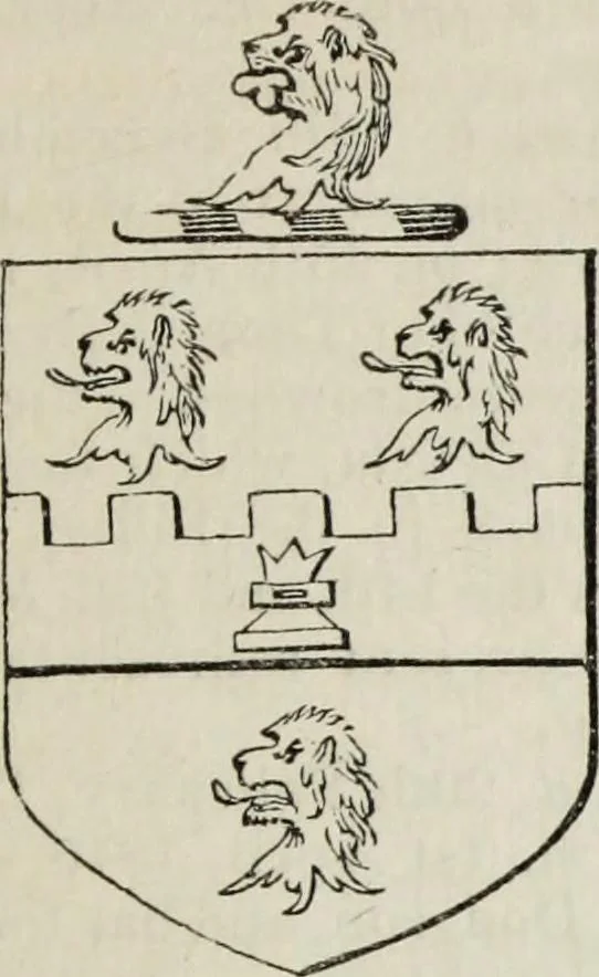An illustration from A genealogical and heraldic history of the commoners of Great Britain and Ireland enjoying territorial possessions or high official rank, but uninvested with heritable honours, 1836, leaf 569