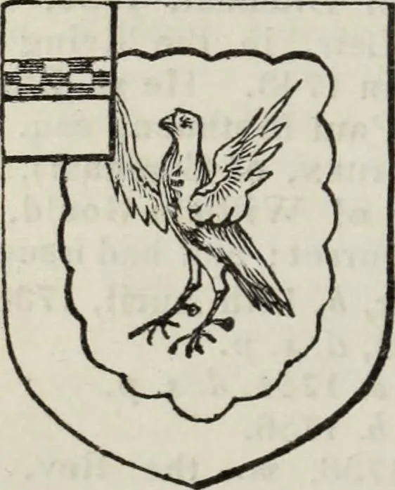 An illustration from A genealogical and heraldic history of the commoners of Great Britain and Ireland enjoying territorial possessions or high official rank, but uninvested with heritable honours, 1836, leaf 606