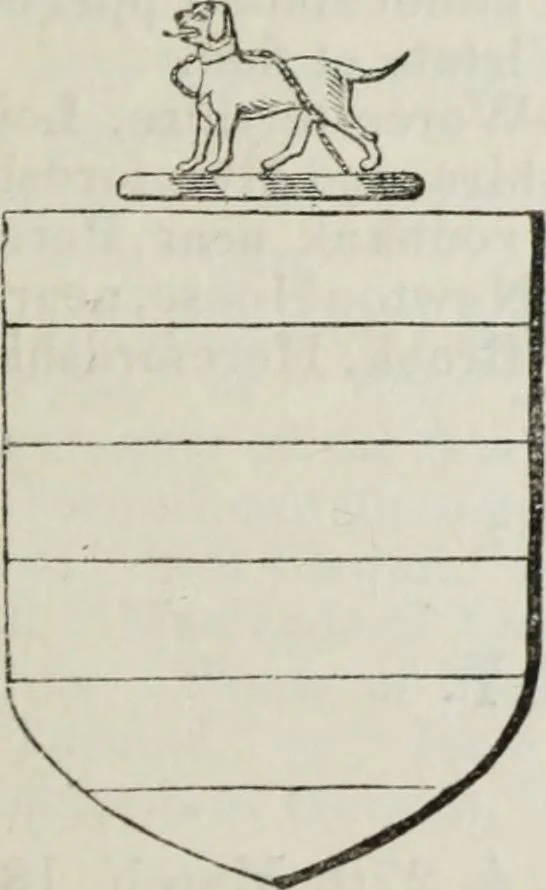 An illustration from A genealogical and heraldic history of the commoners of Great Britain and Ireland enjoying territorial possessions or high official rank, but uninvested with heritable honours, 1836, leaf 609