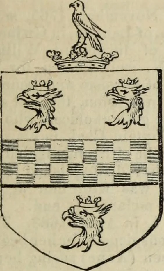 An illustration from A genealogical and heraldic history of the commoners of Great Britain and Ireland enjoying territorial possessions or high official rank, but uninvested with heritable honours, 1836, leaf 61