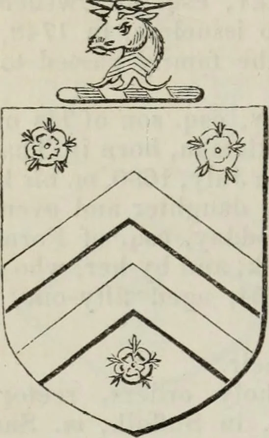 An illustration from A genealogical and heraldic history of the commoners of Great Britain and Ireland enjoying territorial possessions or high official rank, but uninvested with heritable honours, 1836, leaf 622