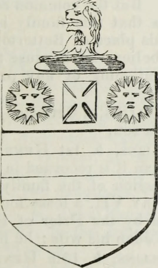 An illustration from A genealogical and heraldic history of the commoners of Great Britain and Ireland enjoying territorial possessions or high official rank, but uninvested with heritable honours, 1836, leaf 641