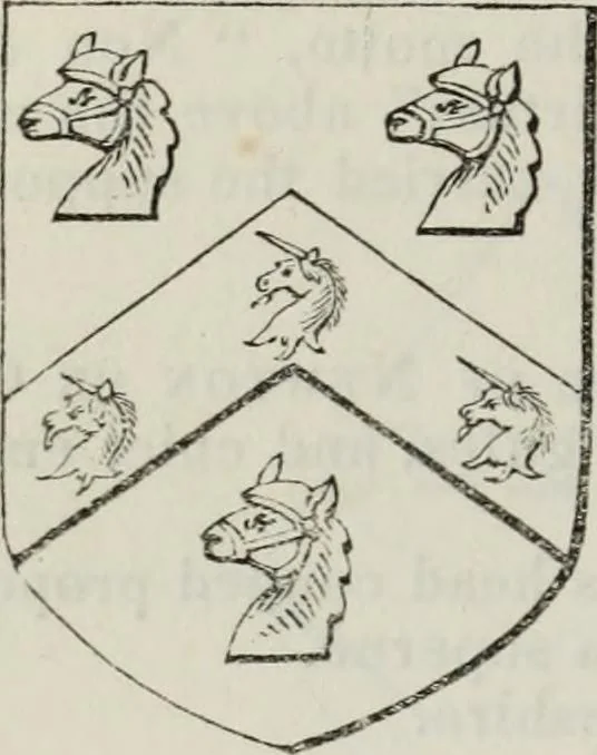 An illustration from A genealogical and heraldic history of the commoners of Great Britain and Ireland enjoying territorial possessions or high official rank, but uninvested with heritable honours, 1836, leaf 646