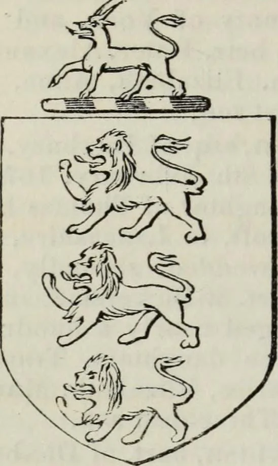 An illustration from A genealogical and heraldic history of the commoners of Great Britain and Ireland enjoying territorial possessions or high official rank, but uninvested with heritable honours, 1836, leaf 670