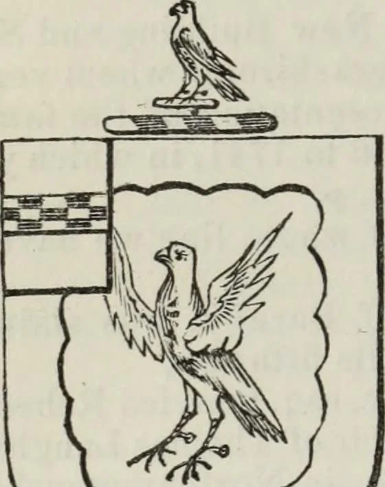 An illustration from A genealogical and heraldic history of the commoners of Great Britain and Ireland enjoying territorial possessions or high official rank, but uninvested with heritable honours, 1836, leaf 696