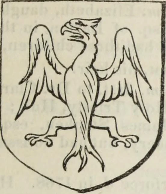 An illustration from A genealogical and heraldic history of the commoners of Great Britain and Ireland enjoying territorial possessions or high official rank, but uninvested with heritable honours, 1836, leaf 747
