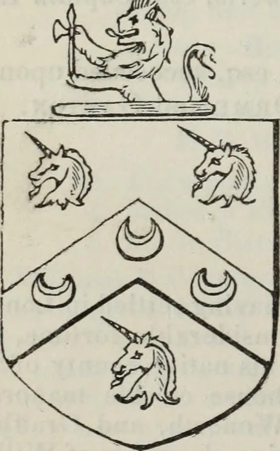 An illustration from A genealogical and heraldic history of the commoners of Great Britain and Ireland enjoying territorial possessions or high official rank, but uninvested with heritable honours, 1836, leaf 750