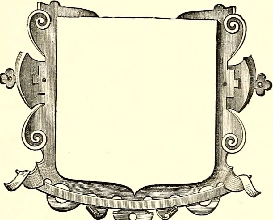 An illustration from Heraldic visitations of Wales and part of the Marches; between the years 1586 and 1613, under the authority of Clarencieux and Norroy, two kings at arms, 1846, leaf 122
