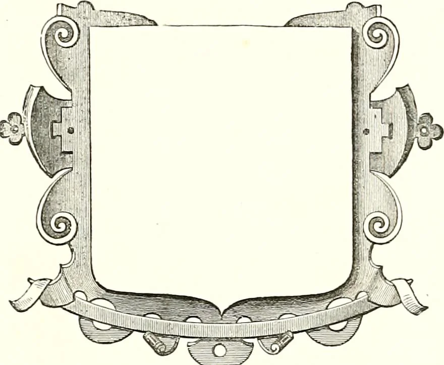 An illustration from Heraldic visitations of Wales and part of the Marches; between the years 1586 and 1613, under the authority of Clarencieux and Norroy, two kings at arms, 1846, leaf 226