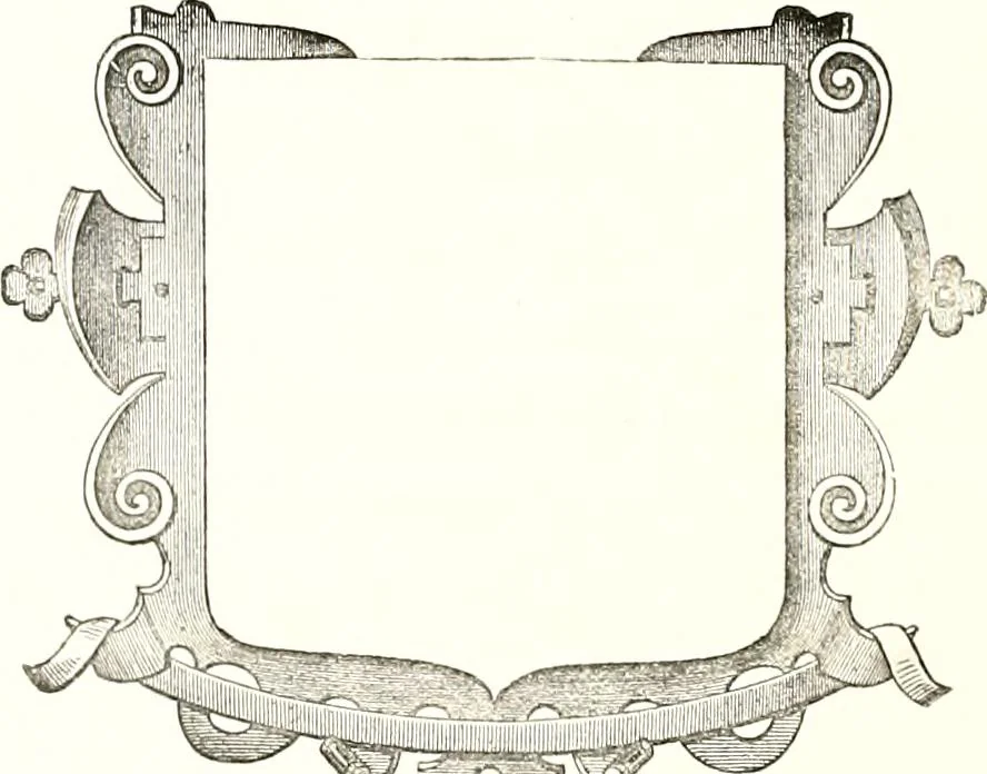 An illustration from Heraldic visitations of Wales and part of the Marches; between the years 1586 and 1613, under the authority of Clarencieux and Norroy, two kings at arms, 1846, leaf 313