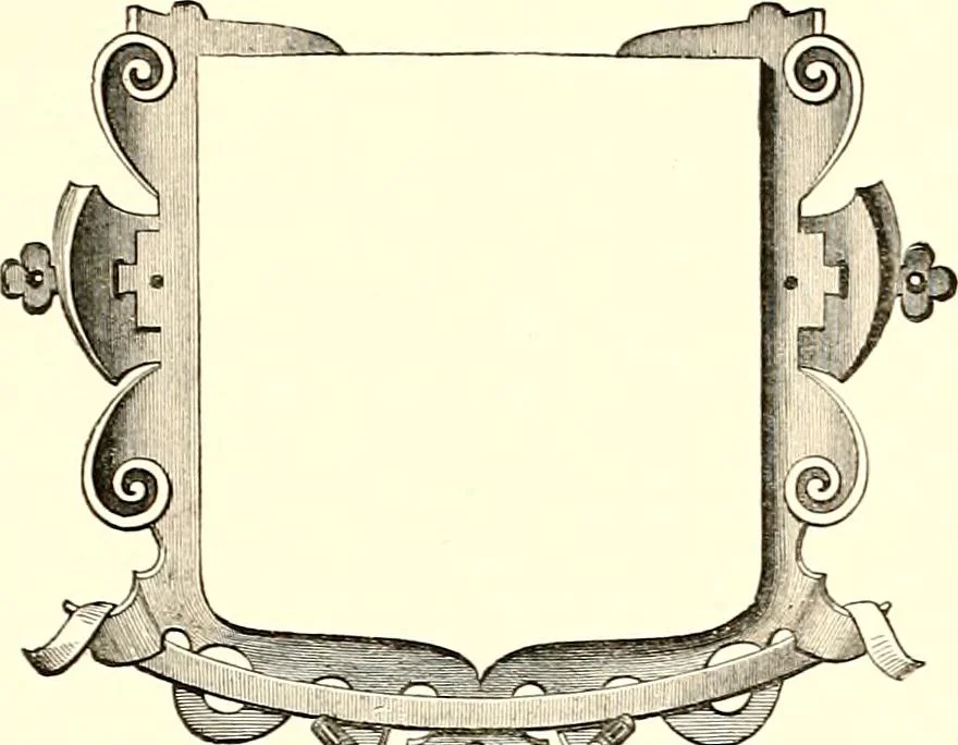 An illustration from Heraldic visitations of Wales and part of the Marches; between the years 1586 and 1613, under the authority of Clarencieux and Norroy, two kings at arms, 1846, leaf 111