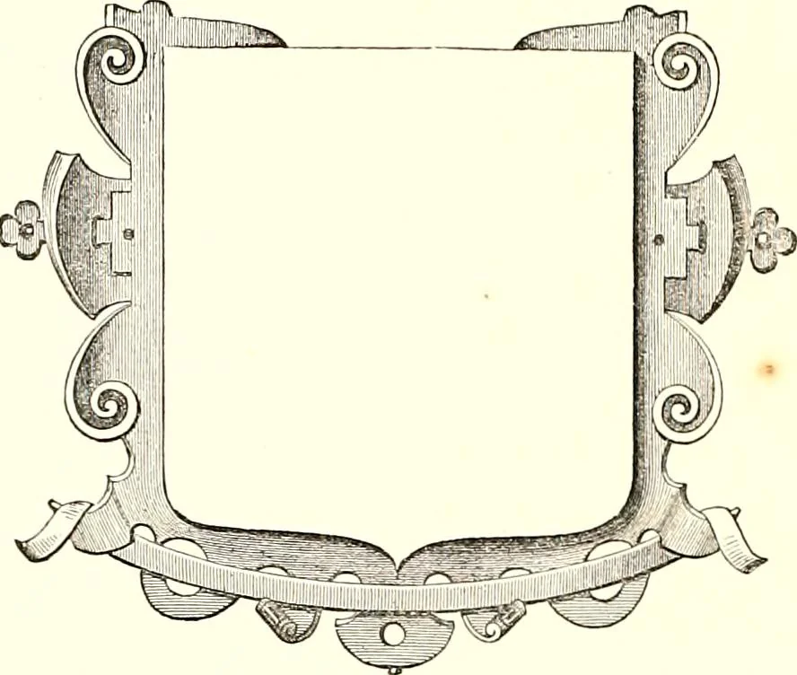 An illustration from Heraldic visitations of Wales and part of the Marches; between the years 1586 and 1613, under the authority of Clarencieux and Norroy, two kings at arms, 1846, leaf 146