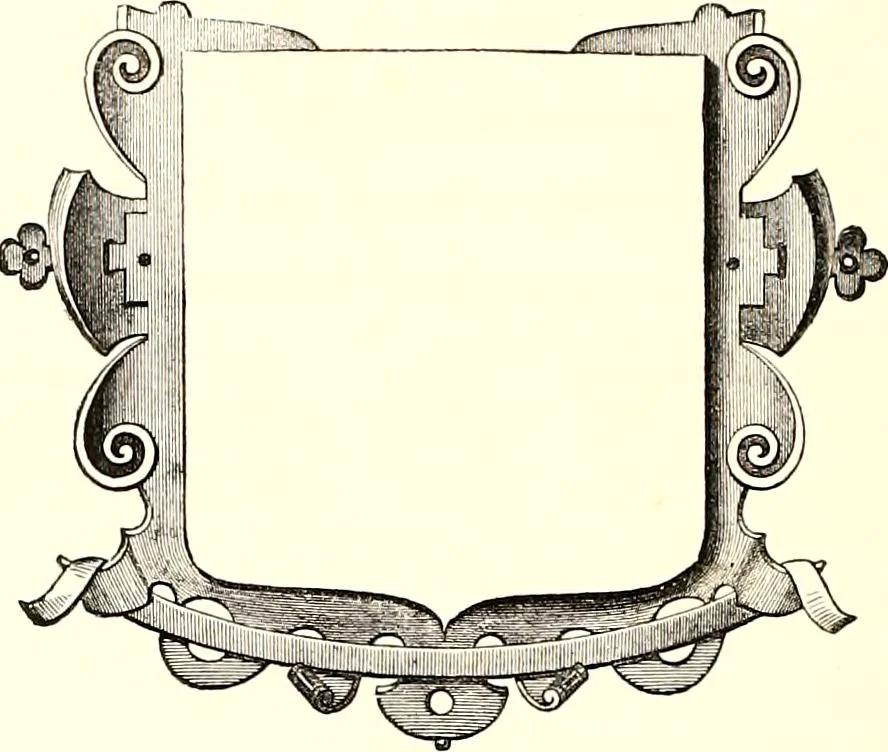 An illustration from Heraldic visitations of Wales and part of the Marches; between the years 1586 and 1613, under the authority of Clarencieux and Norroy, two kings at arms, 1846, leaf 60
