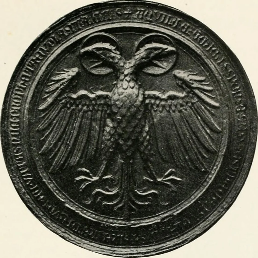 An illustration from Heraldry as art : an account of its development and practice, chiefly in England, 1907, leaf 109