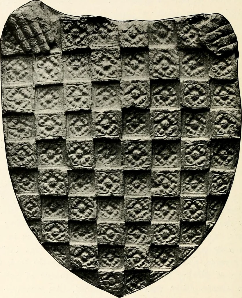 An illustration from Heraldry as art : an account of its development and practice, chiefly in England, 1907, leaf 132