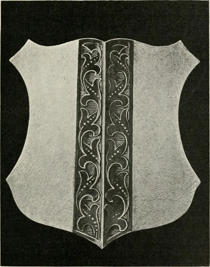 An illustration from Heraldry as art : an account of its development and practice, chiefly in England, 1907, leaf 133