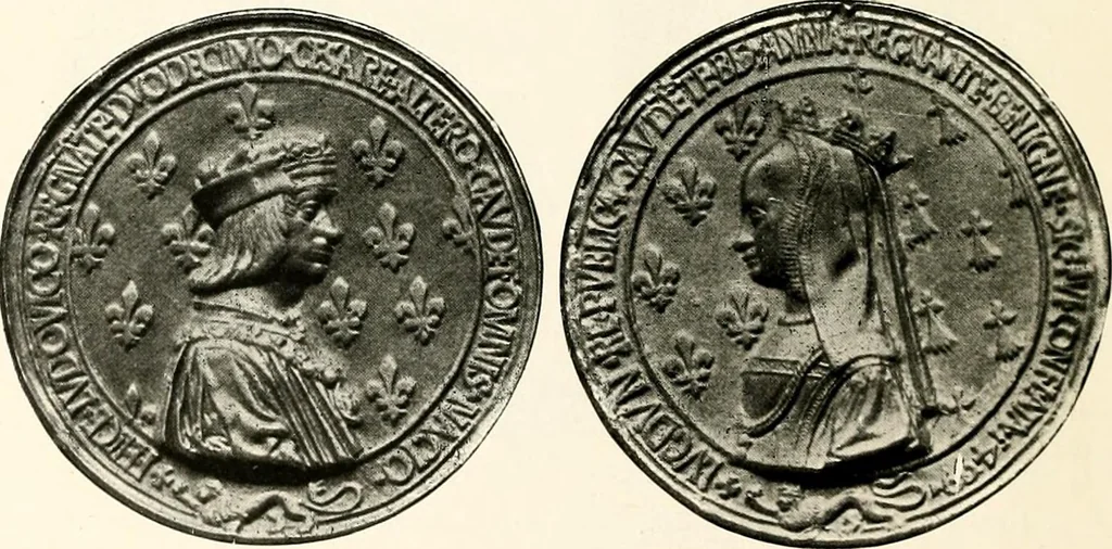 An illustration from Heraldry as art : an account of its development and practice, chiefly in England, 1907, leaf 136