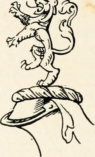 An illustration from Heraldry as art : an account of its development and practice, chiefly in England, 1907, leaf 152