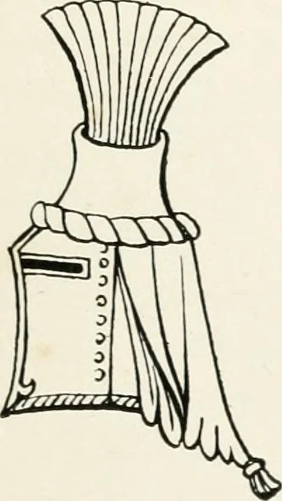 An illustration from Heraldry as art : an account of its development and practice, chiefly in England, 1907, leaf 155