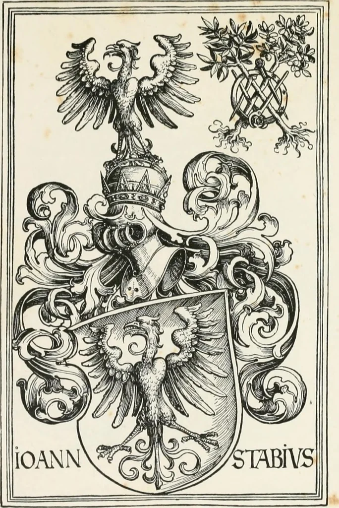 An illustration from Heraldry as art : an account of its development and practice, chiefly in England, 1907, leaf 157