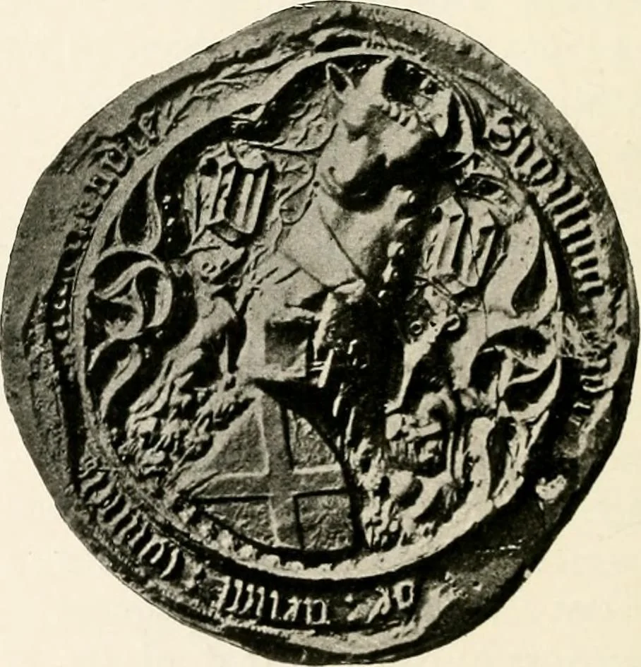 An illustration from Heraldry as art : an account of its development and practice, chiefly in England, 1907, leaf 162
