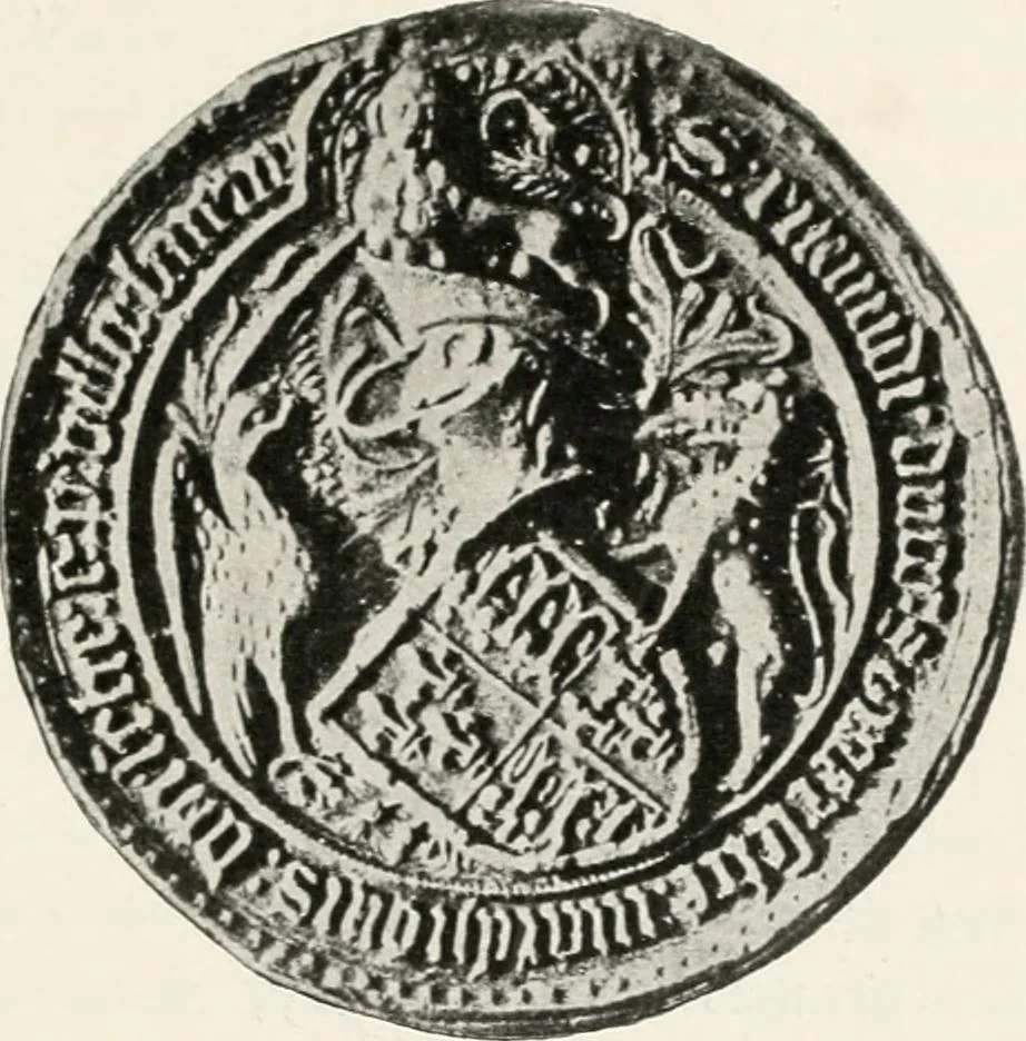 An illustration from Heraldry as art : an account of its development and practice, chiefly in England, 1907, leaf 163